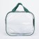 Lightning cosmetic bag, transparent/green color