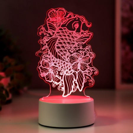 Lumber "Golden Fish" Led RGB from the network 9.5x11x19 cm Risalux-4