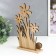 Souvenir tree "Bunny with testicles in the garden" 22.5x4x12 cm