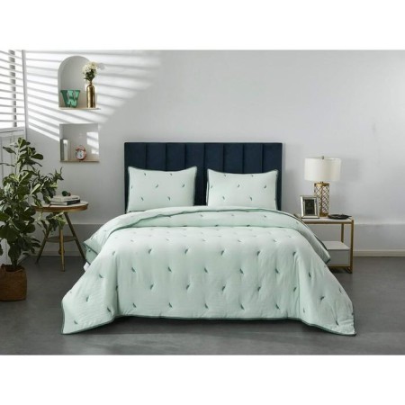 A set with a blanket "Erica", size 230x250 cm, 50x70 cm - 2 pcs, color menthol