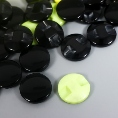 Buttons plastic on the midnight "Bulk multicolor" 1.3x1.3 cm set 50 pcs 2x5x5.5 cm-2