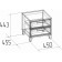 Cleat cabinet Aurelio 41, 450 × 455 × 443 mm, color Anthracite / Blackwood satin