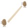 The handle for the hammer is large tundra, polished, from birch, higher grade, 400 mm