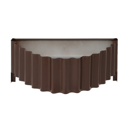 The flowerbed is galvanized "petal", d = 70 cm, h = 15 cm, brown, Greengo-8