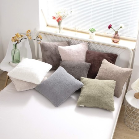 Pillowcase "Aurelia", size 45x45 cm, powder color-1