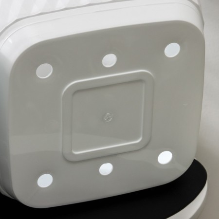Pot for flowers with the pallet "Classic", 15 l, plastic, white color-4