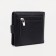 Women's wallet on the button, black color