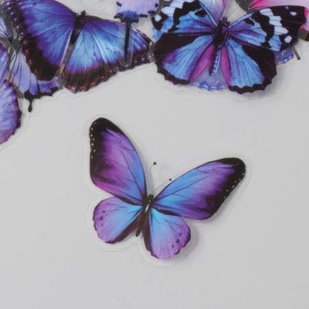 Stickers for creativity PLC PVC "Magic butterflies" set 40 pcs 9x10.5 cm-2