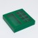 Box for 8 sweets + chocolate, with a green window 17.7 x 17.85 x 3.85 cm