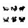 Black and white pictures for newborns "animals", 20 cards, 0+