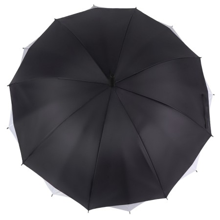 Umbrella - semi -automatic cane "plain", two -layer, 16 spokes, r = 52 cm, color mix-4