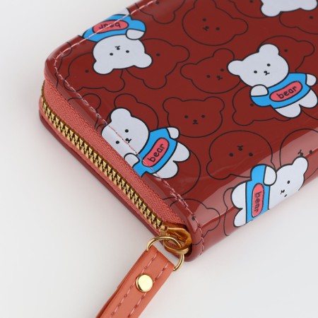 Children's wallet with lightning, brown color-3
