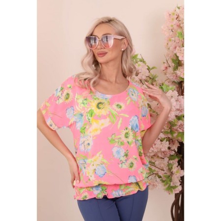 Female blouse, size 48, pink color-4