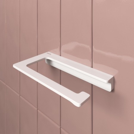IDDIS Slide toilet paper holder, without cover, white matte-8