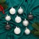 Set of balls Plastic D-6 cm, 9 pcs "Melody" Orbitis pattern elite silver, mix