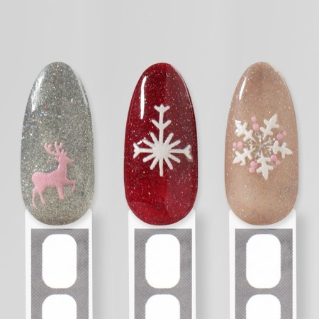 Nail stickers 9.5*6.5cm New Year CO-036 BEL/Rose volume Subway QF-4