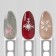 Nail stickers 9.5*6.5cm New Year CO-036 BEL/Rose volume Subway QF