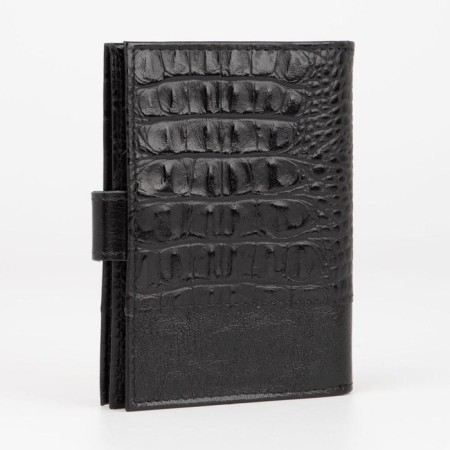 Cover for autoDocations and passports, 4 pockets for cards, black color-1