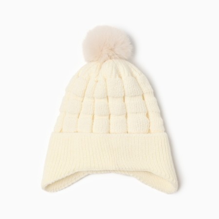 Children's hat minku, milk color, rr 46-48