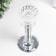 Glass of glass on1 candle "Pattern bud" on the leg D = 2 and 4 cm 7.7x7.7x17 cm