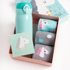 Gift set of thermos and socks 3 pairs of KAFTAN 