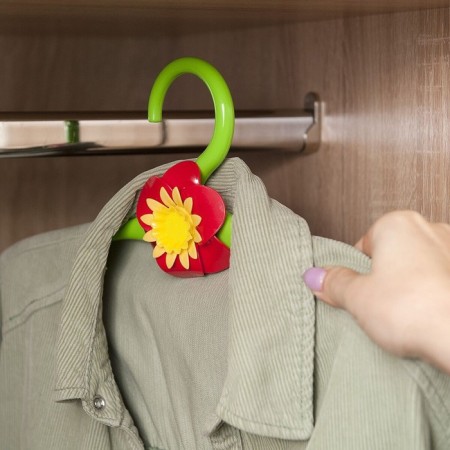 Plastic plastic clothing hanger with decoration "Flower", 41 cm-3