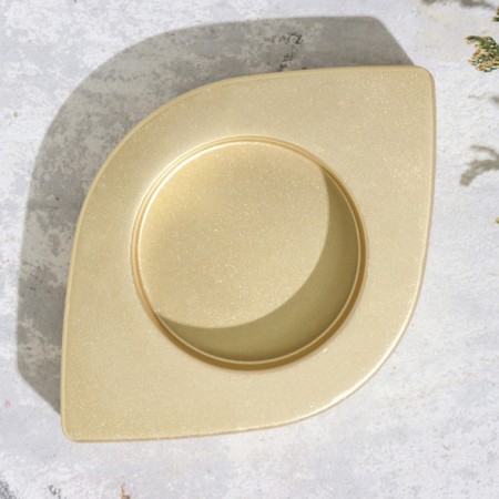 Summary "Eye. Marble" from gypsum, 14.5x9.5x2cm, gold-2