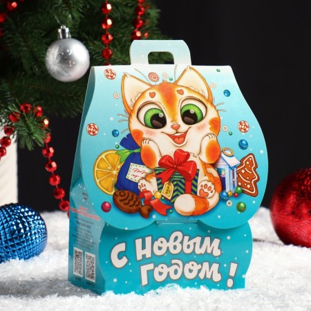 Gift box house "Cat and Corgi", 12 x 8.5 x 17.5 cm-1