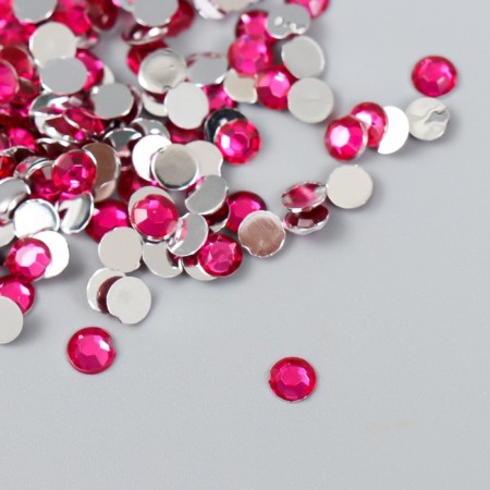 Decor for creativity in the bottle "Rhuba. Fuchsia" set 500 pcs d = 0.5 cm 7x2x2 cm-1