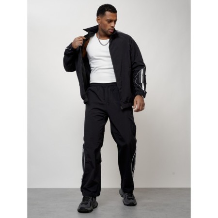 Sports suit men's, size 48, black color-11