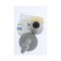 Lockland door limiter, curved, gray color