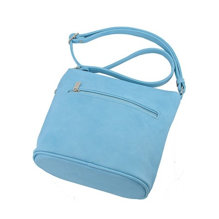 Female bag, artificial leather, blue 22x11x24 cm-2