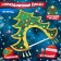 Carnival kokoshnik "Festive Christmas tree" from felt