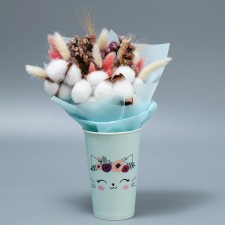 A glass for flowers 