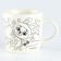 New Year's set for creativity. Mug for coloring "New Year! Bunny "with a soft toy, 300 ml
