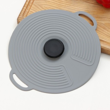Universal share, silicone, d = 20 cm, gray color-3