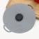 Universal share, silicone, d = 20 cm, gray color
