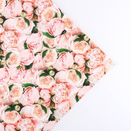 Two -sided craft packaging paper "Flowers", 70 x 100 cm-3