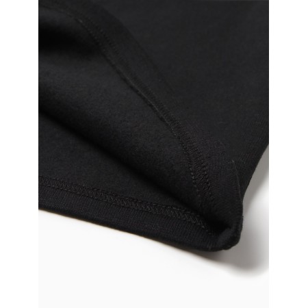 Turtleneck children's minku, black color, height 140 cm-3