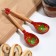 A wooden spoon "Red", tea, Khokhloma