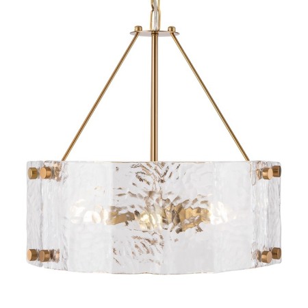 Suspended lamp 60W, 6XE14, 42x45x45 cm, brass-3