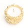 Candle "Crystals" in a candlestick of gypsum, 6x4cm, gold