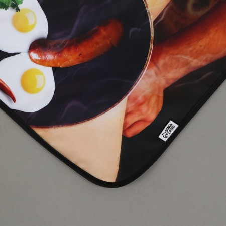 Kitchen apron "I love to fry", full -color-3