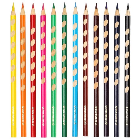 Colored pencils, 12 colors, trihedral, puppy patrol-2
