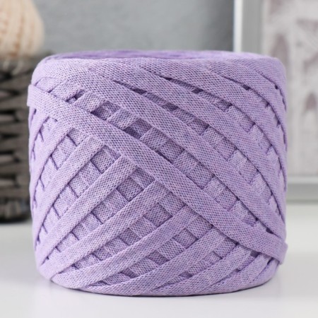 Knitted yarn "Ribbon" 85m/170 ± 5 g (lavender)