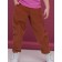 Pants for girls, height 116 cm, brown color