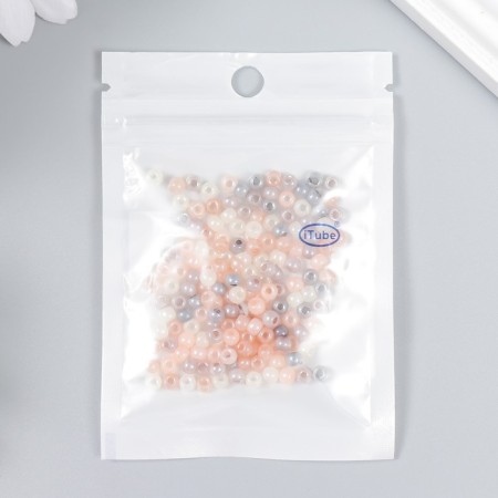 Glass beads 6/0 "caramel melange" 10 g-2