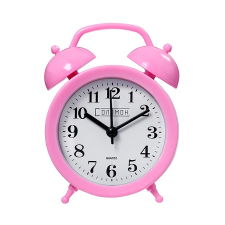 Clock - desktop an alarm clock, discrete move, 12 x 8.5 cm, aa