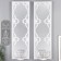 Climber Plastic, glass for 1 candle "Mirror patterns" set 2 pcs D-4 cm white 8x13x40 cm 906886