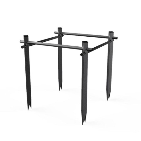 Builder, d = 55 cm, h = 55.5 cm, square, steel, green